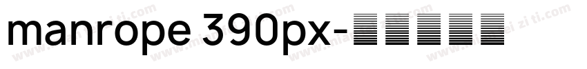 manrope 390px字体转换